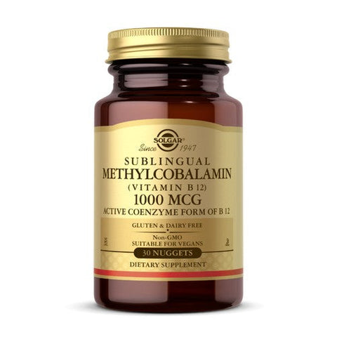 Solgar, Methylcobalamin Vitamin B12, 1000 Mcg, 30 Nuggets Solgar