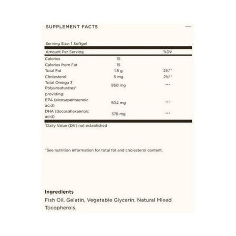 Solgar, Triple Strength Omega-3, 950 mg, 100 Soft Gels