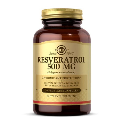 Solgar, Resveratrol, 500 mg, 30 V Caps Solgar