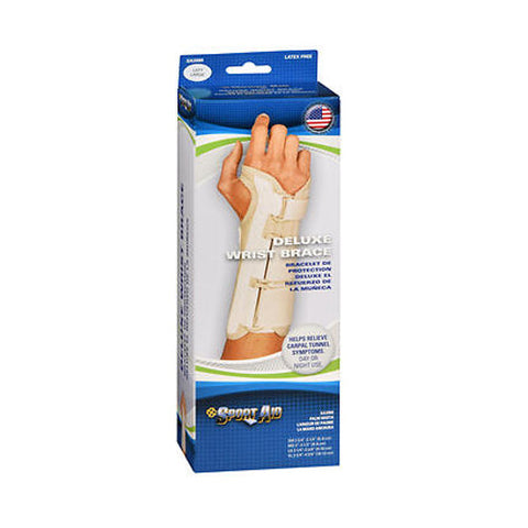 Sport Aid, Deluxe Wrist Brace Left Large, 1 Each Sport Aid