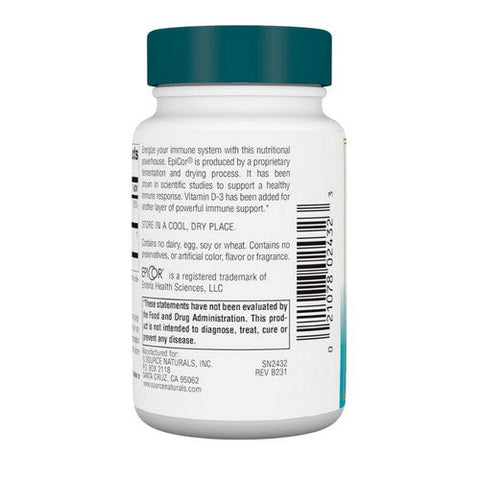 Source Naturals, Epicor with Vitamin D-3, 500 mg, 30 caps Source Naturals