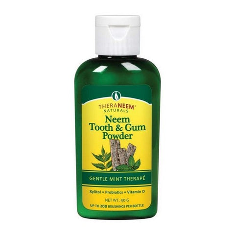 TheraNeem Naturals, Naturals Gentle Mint Therape Neem Tooth And Gum Powder, 1 Oz TheraNeem Naturals