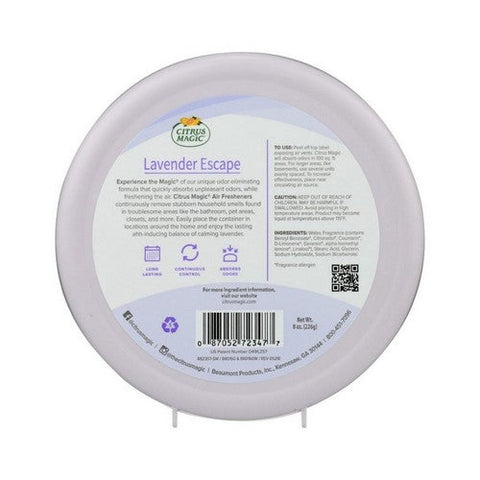 Citrus Magic, Solid Air Freshener, Lavender Escape, 8 Oz
