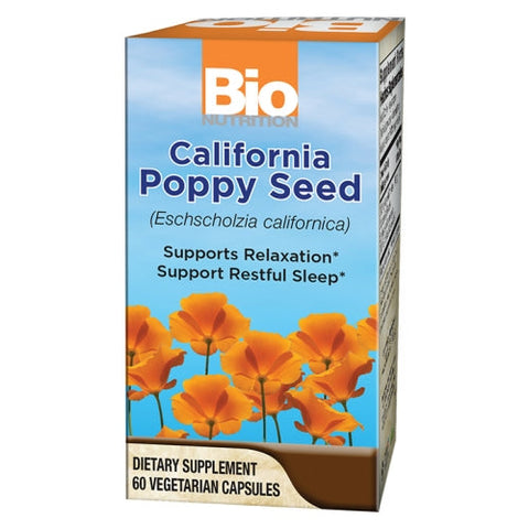 Bio Nutrition Inc, California Poppy Seed, 500 Mg, 60 Veg Caps Bio Nutrition Inc
