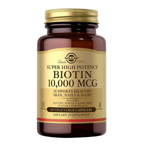 Solgar, Biotin, 10000 mcg, 60 Veg Caps