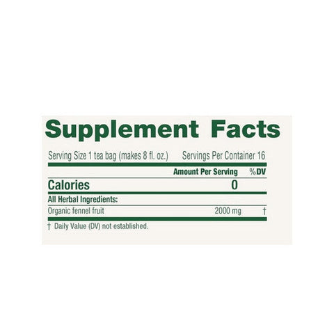 Traditional Medicinals, Fennel Tea, 16 Bags