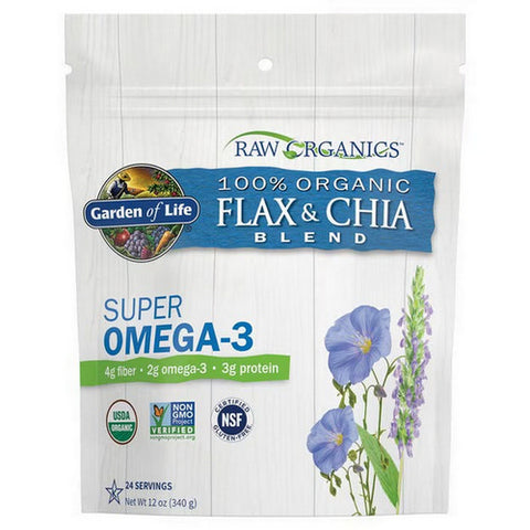 Raw Organics Flaxseed And Chia Blend 12 Oz by Garden of Life