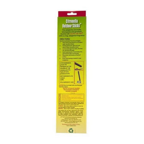 Neemaura, Outdoor Citronella Sticks, 10 count
