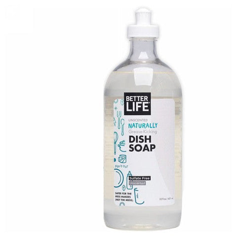 Better Life, Natural Liquid Dish Soap Dish It Out, Unscented 22 oz Better Life
