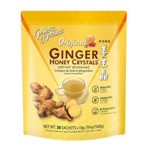 Prince Of Peace, Ginger Honey Crystals Instant Beverage, 30 Sachets Prince Of Peace