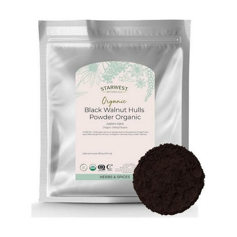 Starwest Botanicals, Organic Black Walnut Hulls Powder, 1 Lb Starwest Botanicals