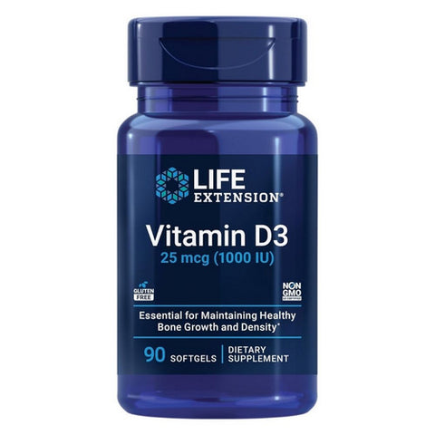 Life Extension, Vitamin D3, 25 Mcg, 90 Softgels Life Extension