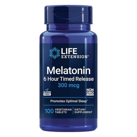 Melatonin 6 Hour Timed Release 100 Vcaps by Life Extension