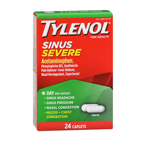 Tylenol, Sinus Severe Caplets Non-Drowsy Day, 24 Caplets Tylenol