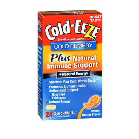 Cold-Eeze, Immune Support Plus Energy Quickmelt Natural Orange Flavor, 24 Count Cold-Eeze