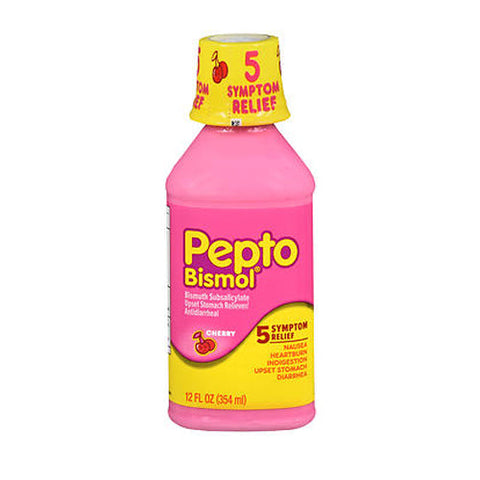 Pepto-Bismol, Bismuth Subsalicylate Liquid Cherry, 12 Oz Pepto-Bismol