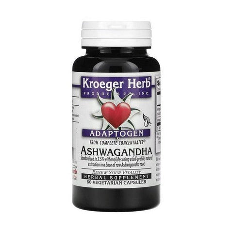 Kroeger Herb, Adaptogen Ashwagandha, 60 Veg Caps Kroeger Herb