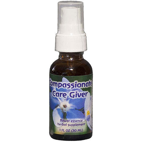 Flower Essence Services, Compassionate Care Giver Flower Essence Formula Spray, 1 Oz Flower Essence Services