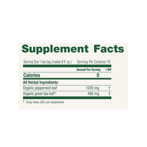 Traditional Medicinals, Organic Green Tea Peppermint, 16 Bag