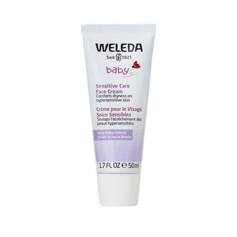 Weleda, Baby Sensitive Care Face Cream White Mallow, White Mallow 1.7 Oz