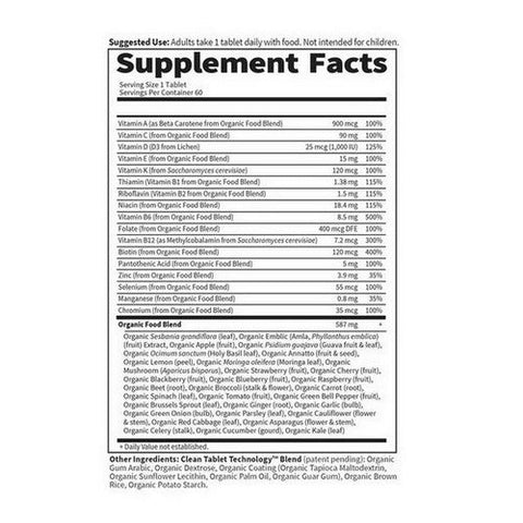 Garden of Life, Organics Men'S Once Daily Multivitamin, 60 Tabs