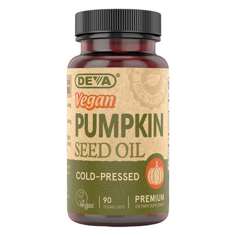 Deva Vegan Vitamins, Vegan Pumpkin Seed Oil, 90 Veg Caps Deva Vegan Vitamins