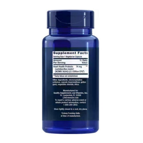 Life Extension, Florassist Heart Health Probiotic, 60 Caps