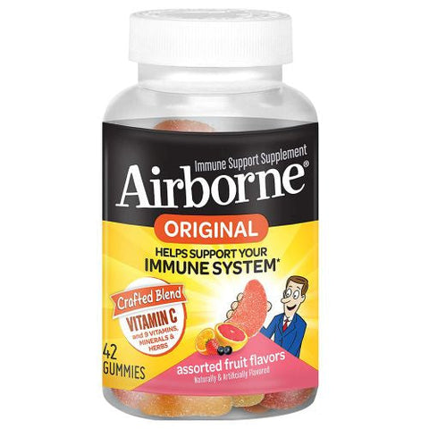 Airborne, Assorted Fruit Flavored, 42 Gummies Airborne