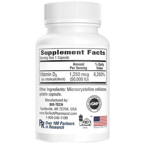 Bio-TechPharmacal, Vitamin D-350, 100 Capsules Bio-TechPharmacal