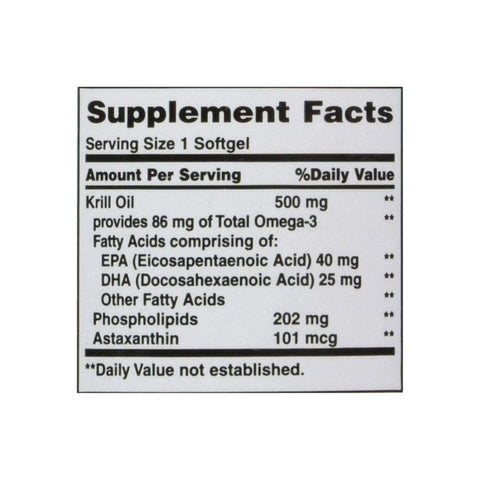 Nature's Bounty, Red Krill Oil, 500 Mg, 30 Softgels Nature's Bounty