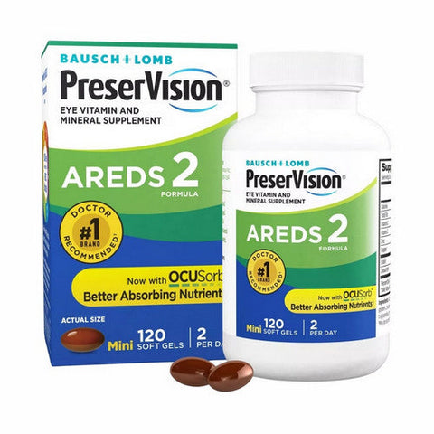 Bausch + Lomb, Preservision Areds 2 Formula Mini, 120 Softgels Bausch + Lomb