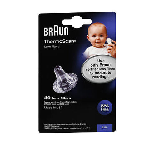 Vicks, Braun ThermoScan Lens Filters, 40 Each