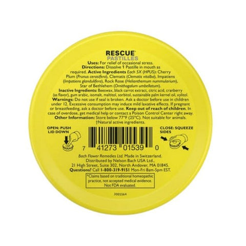 Bach, Rescue Pastilles Natural Stress Relief Cranberry, 1.7 Oz Bach