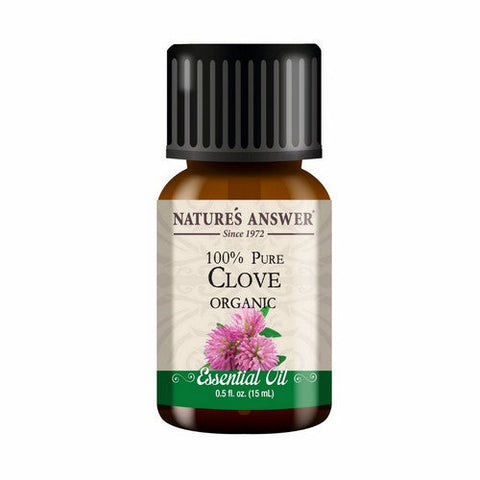Nature's Answer, Pure Organic Essential Oil Clove, 0.5 Oz Nature's Answer
