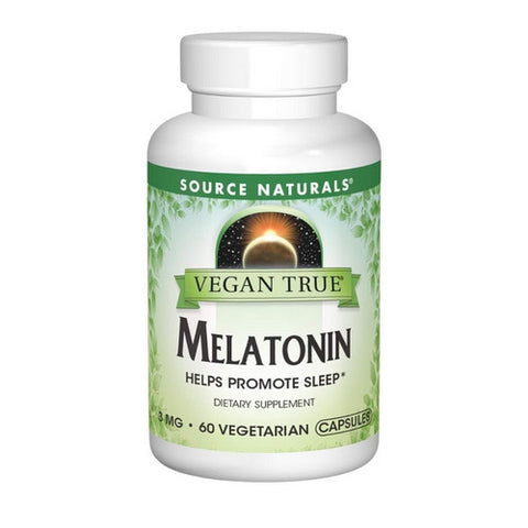 Vegan True Melatonin 60 Veg Caps by Source Naturals