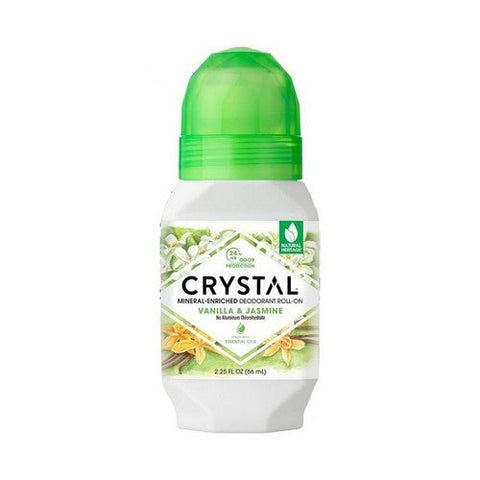 Crystal, Mineral Deodorant Roll On Vanilla Jasmine, Essence-Vanilla-Jasmine 2.25 Oz