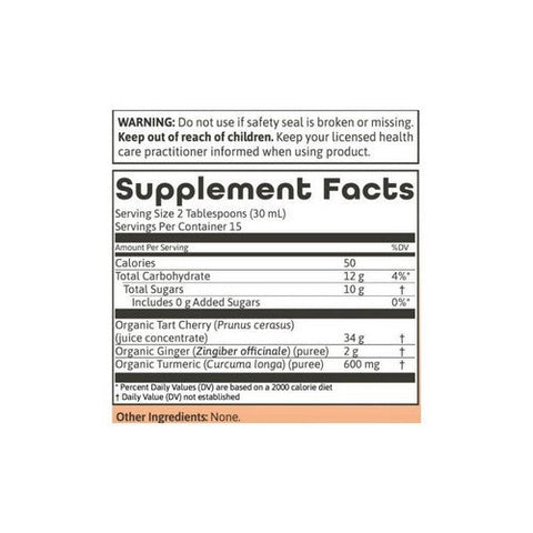 Dynamic Health Laboratories, Organic Tart Cherry Turmeric-Ginger, 16 Oz