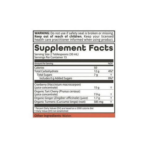 Dynamic Health Laboratories, Cranberry Turmeric And Ginger Tonic, 16 Oz