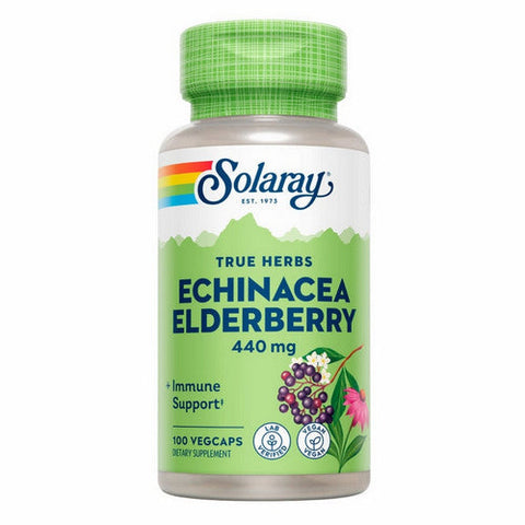 Solaray, Echinacea & Elderberry, 440 mg, 100 Caps Solaray