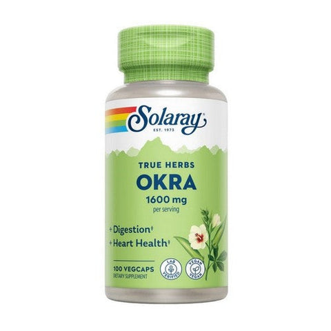 Solaray, True Herbs Okra, 400 mg, 100 Caps