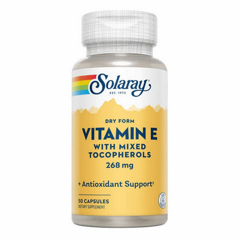 Solaray, Dry From Vitamin E, 400 IU, 50 Caps