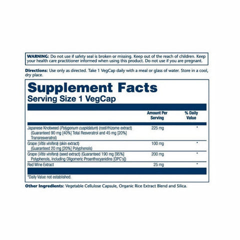 Solaray, Triple Strength Resveratrol, 60 Caps