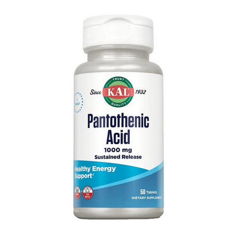 Kal, Pantothenic Acid, 1,000 mg, 50 Tabs Kal