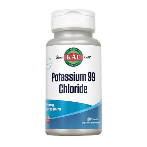 Kal, Potassium 99 Chloride, 100 Tabs Kal