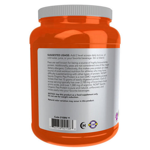 Now Foods, Organic Pea Protein, 1.5 lbs Now Foods
