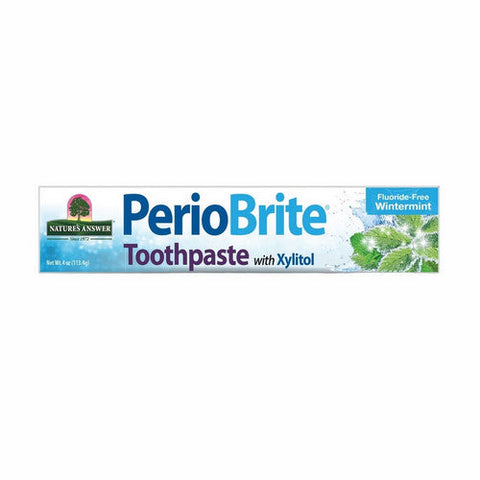 Nature's Answer, PerioBrite Toothpaste with Xylitol Flouride-Free Wintermint, 4 Oz Nature's Answer