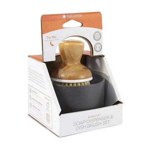 Full Circle Home, Bubble Up Soap Dispenser & Dish Brush, 1 CT