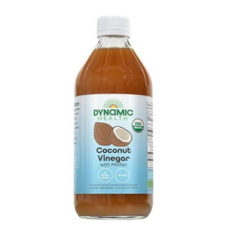 Dynamic Health Laboratories, Organic Coconut Vinegar With Mother, 16 Oz Dynamic Health Laboratories