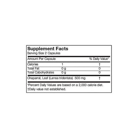 Arizona, Chaparral, 500 mg, 180 Caps