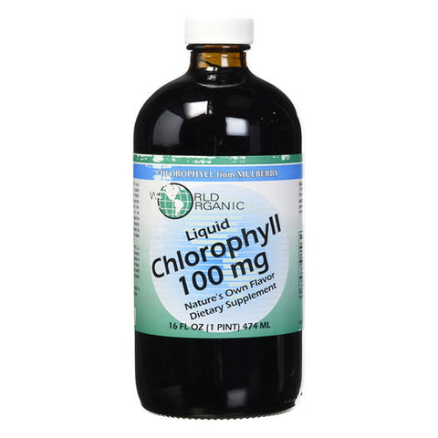 World Organics, Liquid Chlorophyll from Mulberry, 100 mg, 16 Oz